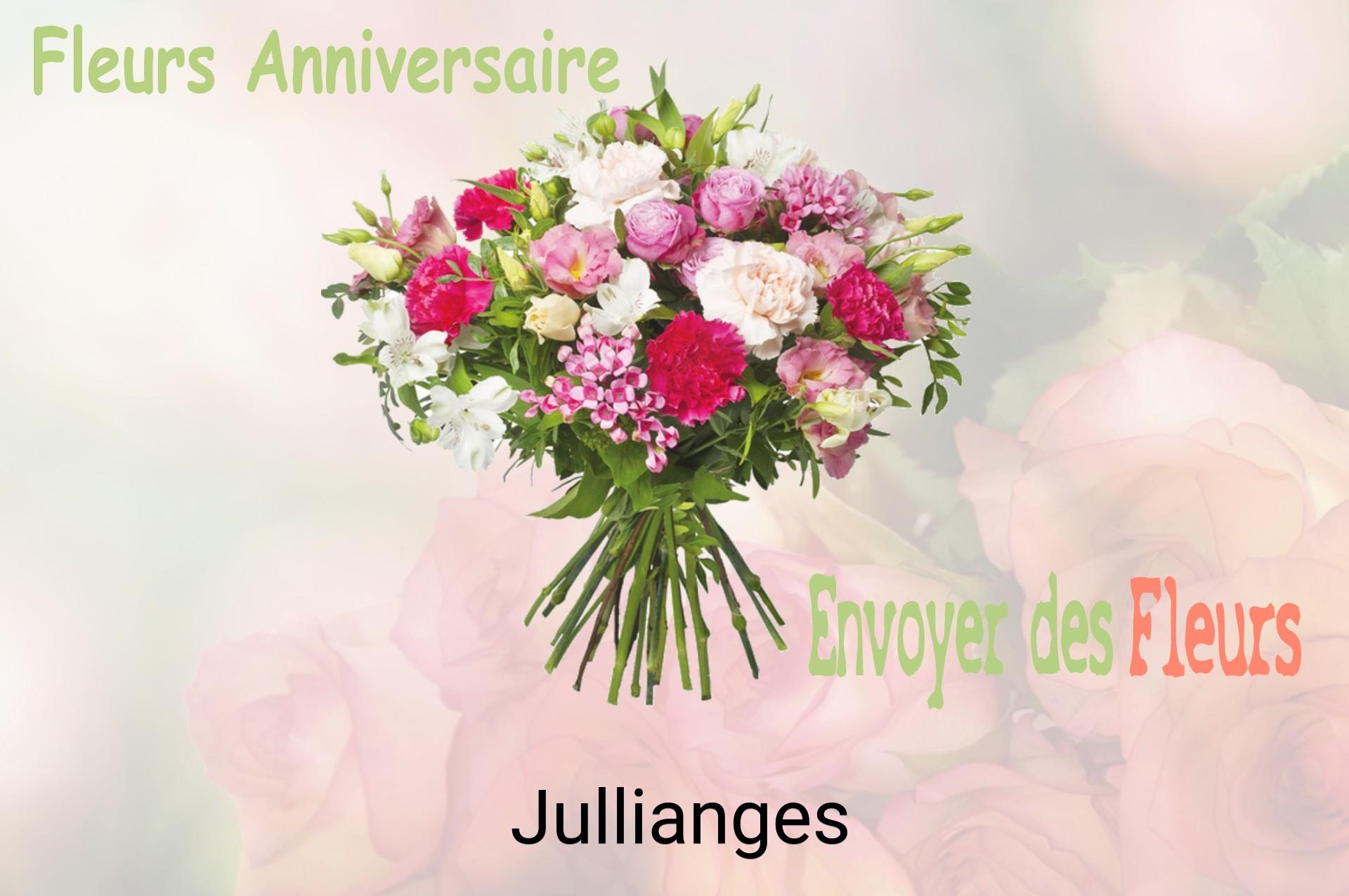 Bouquet de fleurs d’anniversaire livré à Jullianges