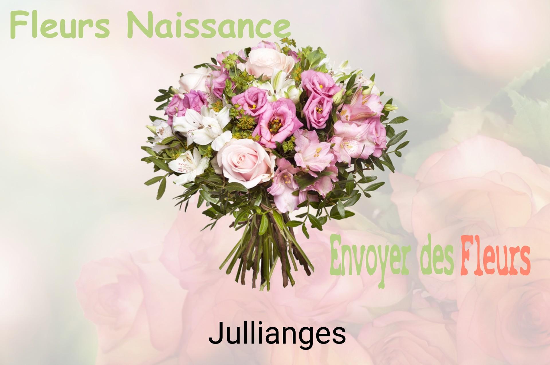 Bouquet de fleurs de naissance livré à Jullianges